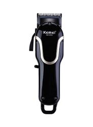 Kemei Rechargeable Electric Hair Clippers Trimmer, Black/Gold