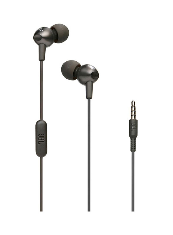

JBL C200Si 3.5 mm Jack In-Ear Noise Cancelling Earphones with Mic, Black