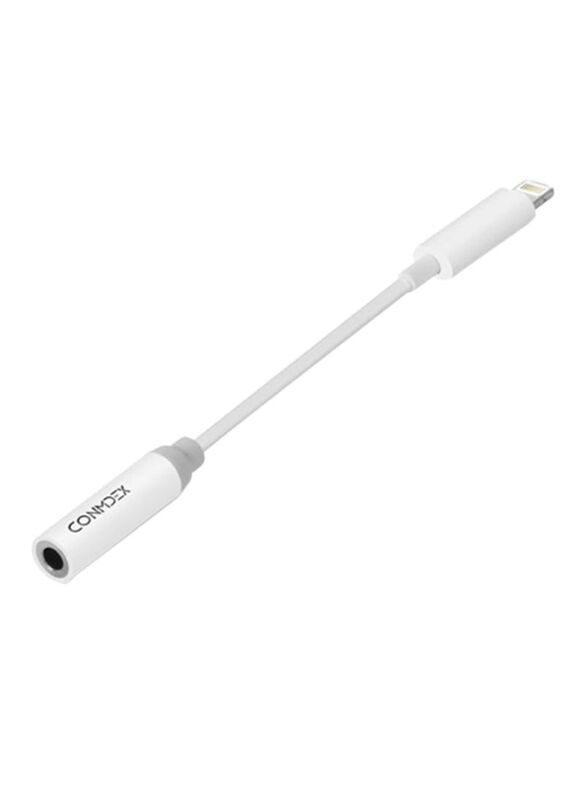 3.5 mm Headphone Jack Adapter, Lightning Male to 3.5 mm Jack for Apple Devices, White