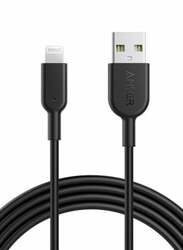 Anker PowerLine II Charging & Data Cable, USB Type A to Lightning for Apple Devices, A8434H12, Black