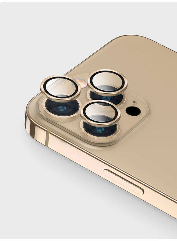 

Zolo Apple iPhone 14 Pro Anti Scratch HD Premium Tempered Camera Lens Protector, Gold