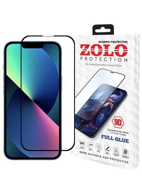 

Zolo Apple iPhone 13 9D Mobile Phone Tempered Glass Screen Protector, Clear