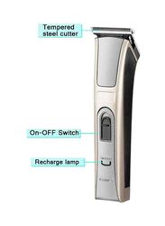 Kemei Professional Electric Hair Clipper with Accessories, KM5017, Gold/Silver/Black