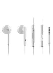 Wired In-Ear Earphones with Volume Control, White