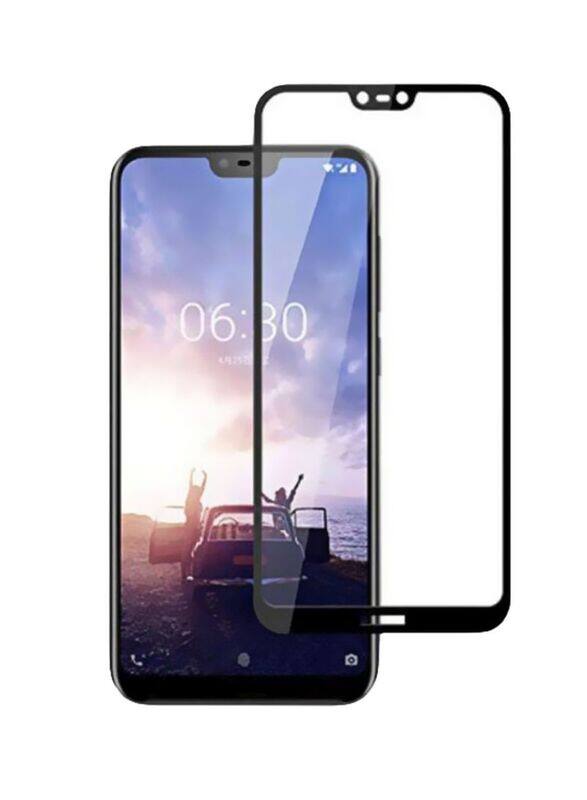 

Generic Nokia 6.1 Plus (X6) 2018 5D Tempered Glass Screen Protector, Black/Clear