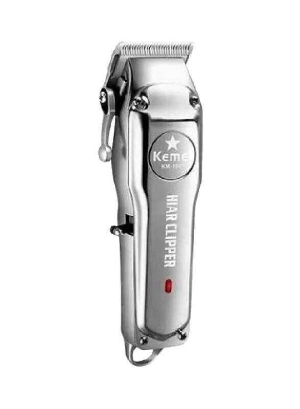 

Kemei Metal Professional Cordless Clipper, Silver