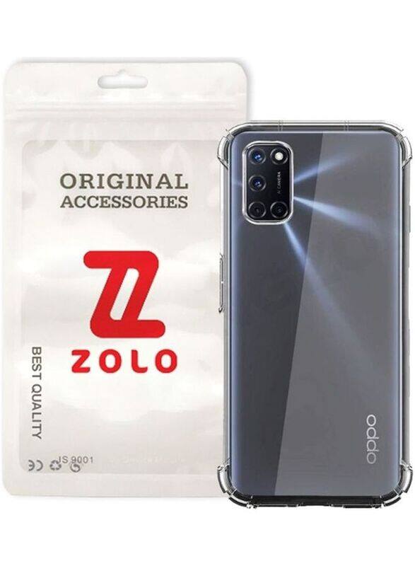 

Zolo Oppo A92 Shockproof Slim Soft TPU Silicone Mobile Phone Case Cover, Clear