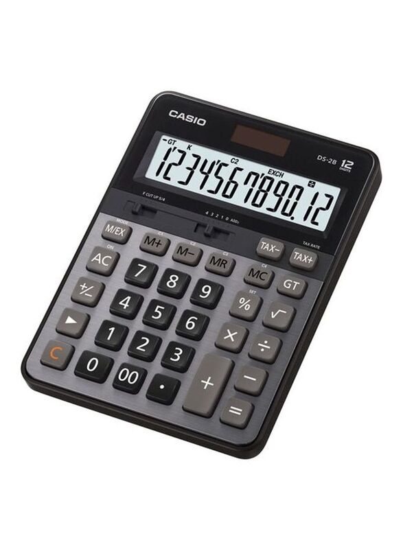 Casio Financial and Business Calculator, DS-2B, Black/Grey