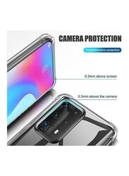 Zolo Huawei P40 Pro Shockproof Slim Soft TPU Silicone Mobile Phone Case Cover, Clear