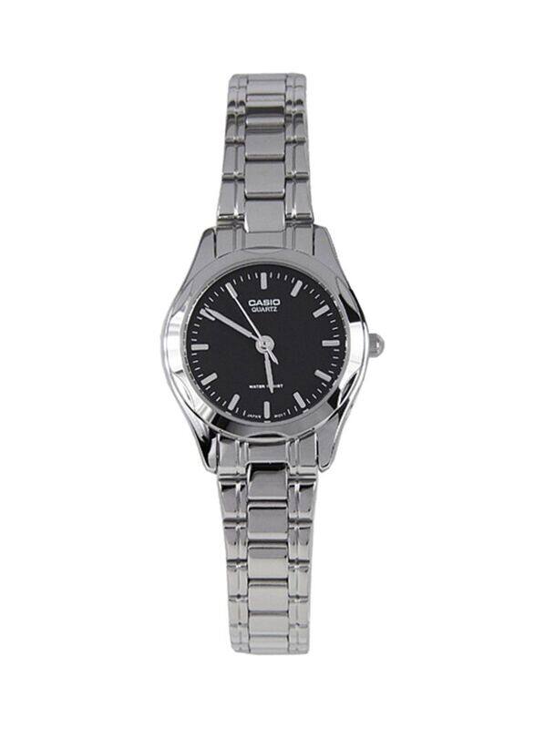 

Casio Analog Watch for Women with Stainless Steel Band, Water Resistant, LTP-1275D-1ADF, Silver-Black