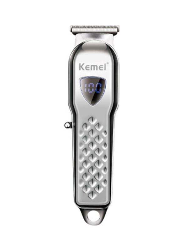 

Kemei Electric Cordless Hair Trimmer Silver, Silver