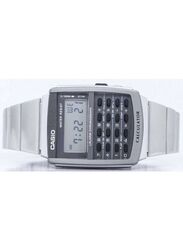 Casio Men's Vintage Digital Wrist Watch 45mm Smartwatch, Silver