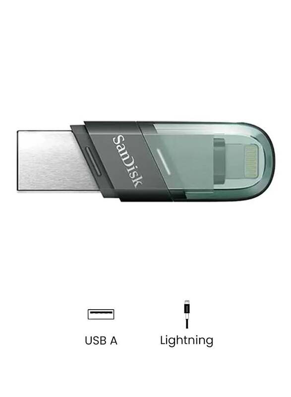 

SanDisk 128GB iXpand USB Flash Drive, Green/Silver