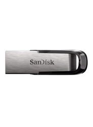 SanDisk 64GB Ultra Flair USB Flash Drive, Silver/Black