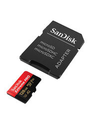 Sandisk 128GB microSDXC Memory Card, Black/Red