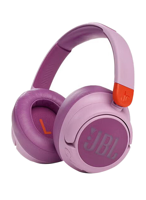 

JBL JR460NC Wireless Over-Ear Noise Cancelling Kids Headphones With Detachable Audio Cable, Pink