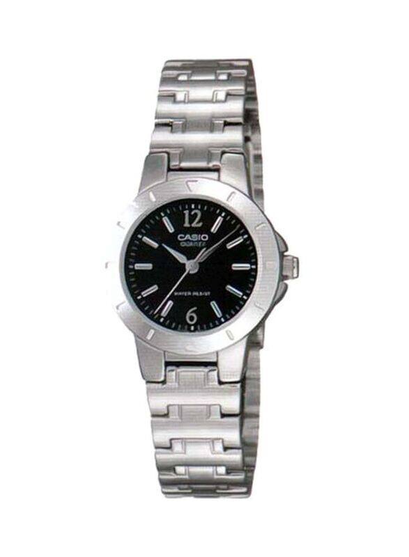 

Casio Analog Watch for Women with Stainless Steel Band, Water Resistant, LTP-1177A-1ADF, Silver-Black