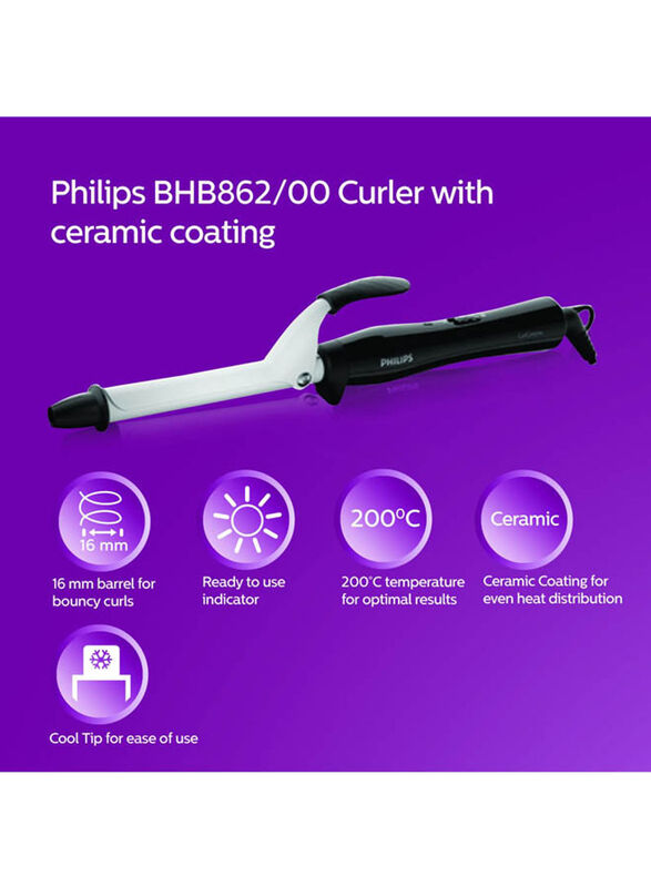 Philips Style Care Essential Hair Curler, Black