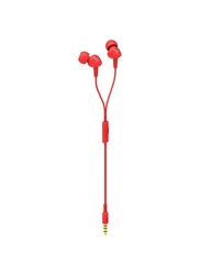 JBL Wired In-Ear Noise Cancelling Earphones, Red