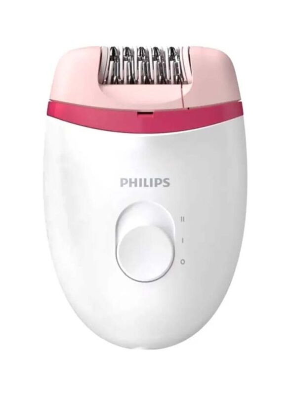 Philips Satinelle Essential Corded Epilator, BRE235/00, White/Pink