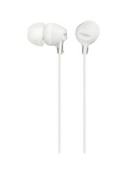 Sony MDR-EX15 Wired In-Ear Headphones with Mic, White