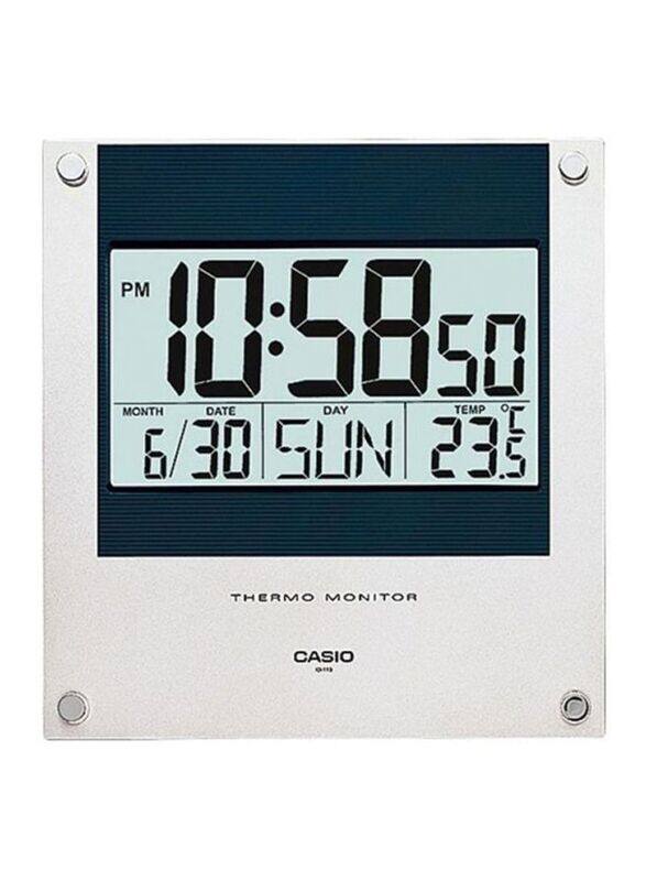 

Casio Square Shaped Digital Wall Clock, Grey/Black