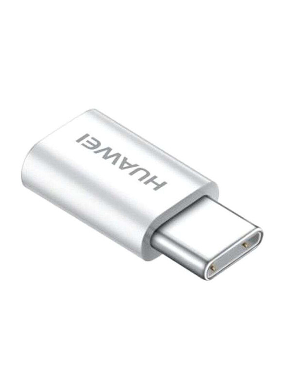 Huawei USB Type-C Adapter, Micro USB to USB Type-C for Smartphone/Tablets, White