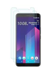 HTC U11 Plus 9H Hardness HD Mobile Phone Tempered Glass Screen Protector, 2 Piece, Clear