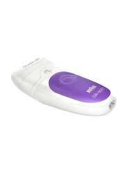 Braun Silk-Epil 5 Wet & Dry Cordless Epilator, SE-5541, White/Purple