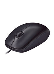 Logitech M90 Wired Optical Mouse, Black