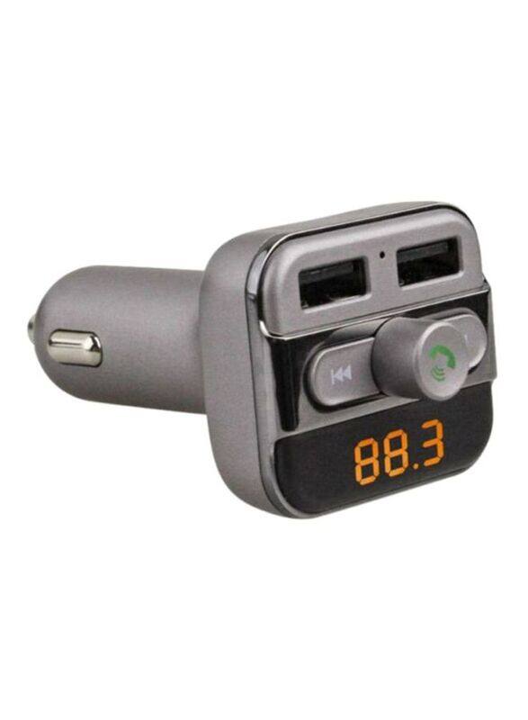 

Porodo FM Transmitter with Car Charger, Black/Grey