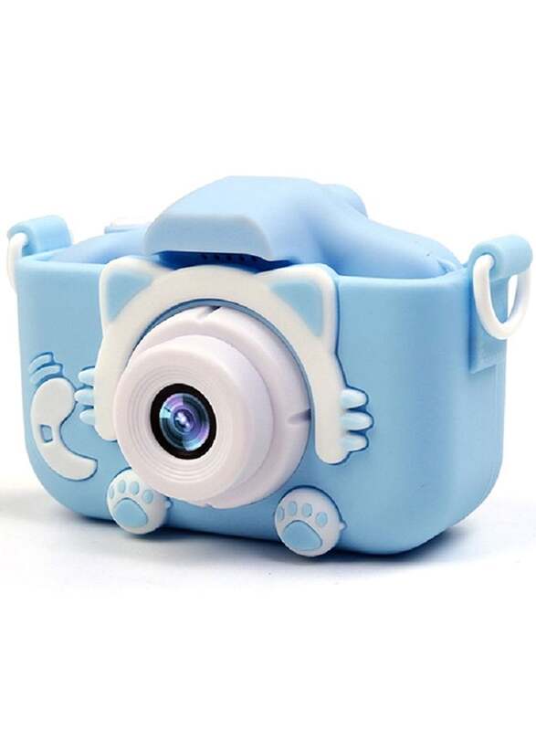HD Million Pixel Intelligent Kids Camera with Shockproof Cover, Blue