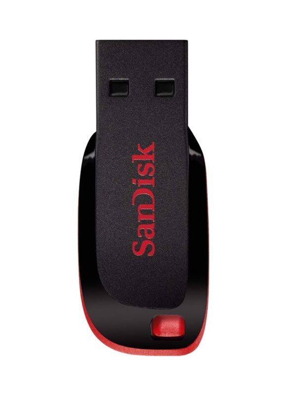 SanDisk 16GB Cruzer Blade USB Flash Drive, Black/Red