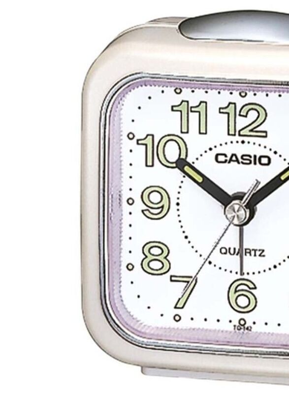 Casio Square Shape Alarm Clock, White