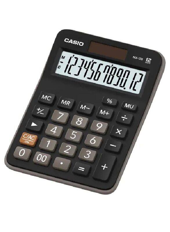 

Casio 12-Digit Mini Desk Calculator, MX-12B, Black