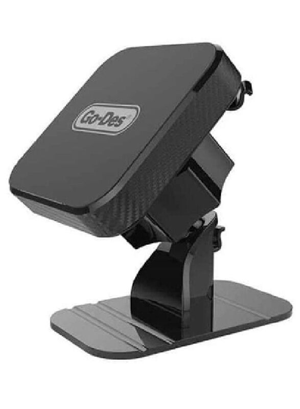 Go-Des 2 in-1 360° Rotational Magnetic Mobile Phone Car Holder, Black