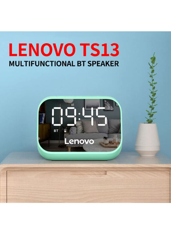 Lenovo TS13 Wireless BT Portable Wireless Subwoofer Stereo Speaker, Green