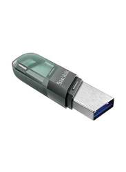 SanDisk 32GB iXpand USB Flash Drive, Green/Silver