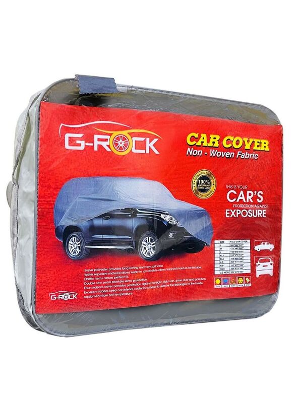 G-Rock Premium Protective All Weather Waterproof & UV Protection Car Cover for Mazda 3 Sedan, Grey