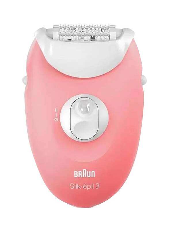 

Braun Silk Epil 3 SE Epilator, Light Pink/White