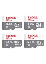 Sandisk 32GB microSDHC Memory Card, White/Grey