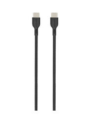 Promate 60W Data Sync & Charge Cable, USB Type-C to USB Type-C for Smartphone & Tablets, PowerBeam-CC, Black