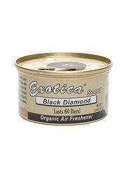 Exotica 2 x 42g Black Diamond Organic Car Air Freshener, Black
