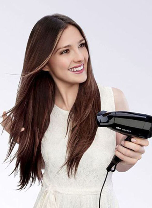 Braun Satin Style & Go Hair Dryer, HD-130, Black