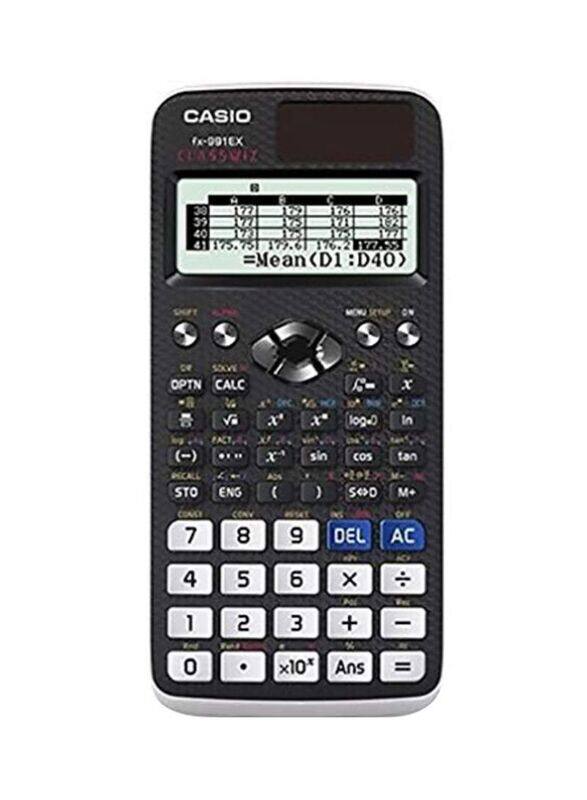 

Casio Classwiz Scientific LCD Calculator, FX-991EX, Black/White/Blue