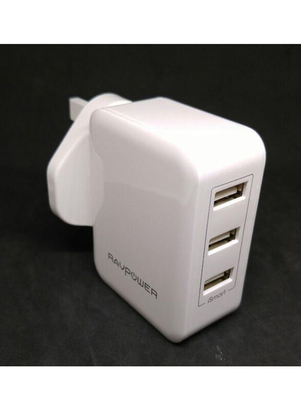 Rav Power USB Wall Charger, White