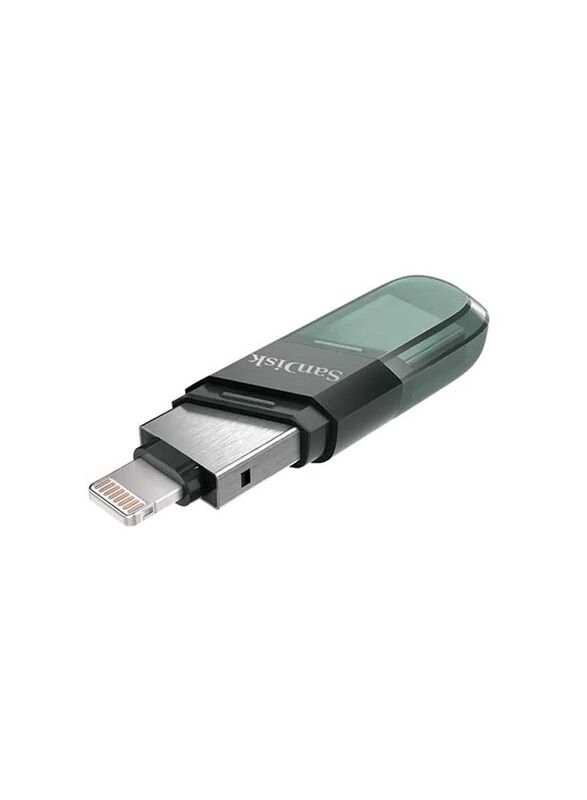 SanDisk 128GB iXpand USB Flash Drive, Green/Silver