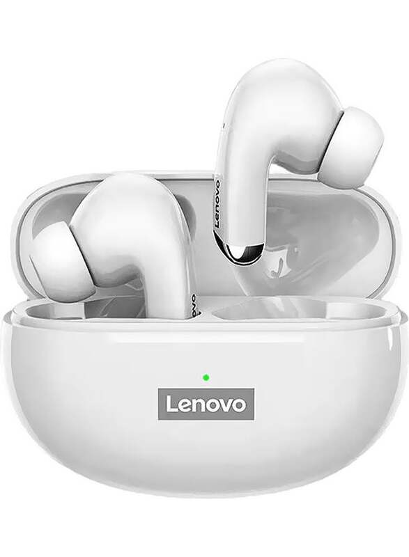 Lenovo BT5.0 Sports Wireless In-Ear Earbuds, White