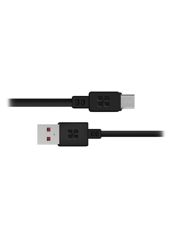 

Promate MicroCord-1 Super-Durable Data And Charge USB-A to Micro-USB Cable, Black