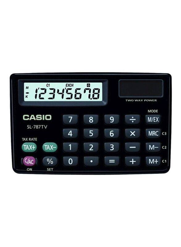 

Casio 8-Digits Practical Calculator, SL-787TV-BK, Black